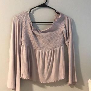 Off-the-Shoulder, Bell Sleeves Shirt